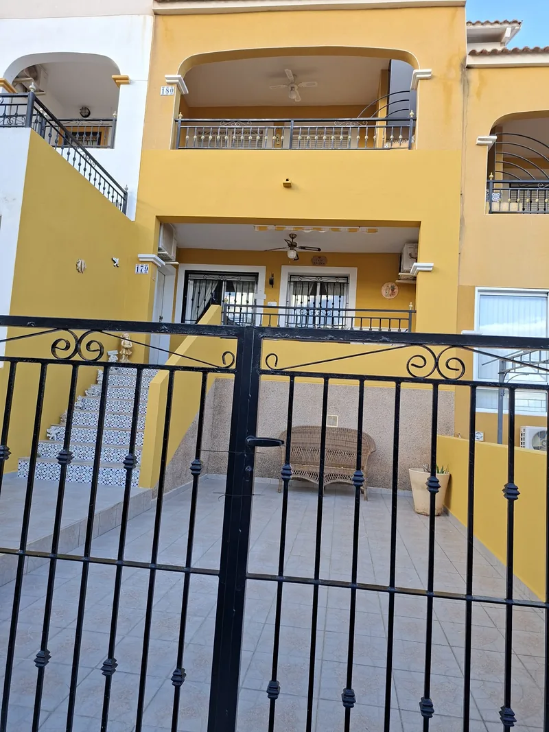 Freshly painted apartment balcony exterior